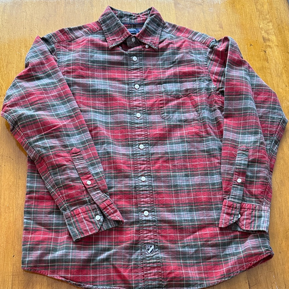 Daniel Cremieux Red and Green Plaid Men's Shirt